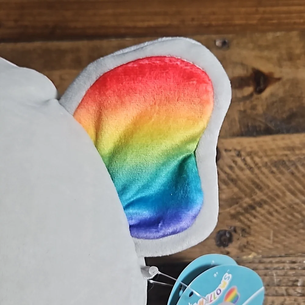 Squishmallows PRIDE Mila Elephant with Rainbow Ears: 8 Inch: NEW WITH TAGS